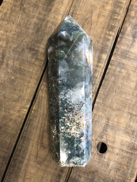 Moss Agate Tower Large